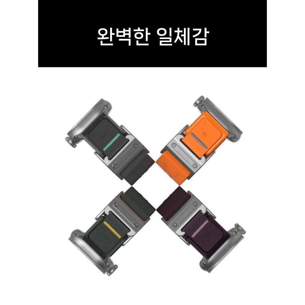 애플워치 10세대 울트라2 스트랩 나일론 꼰 메탈 버클 밴드 - 상세 이미지 3