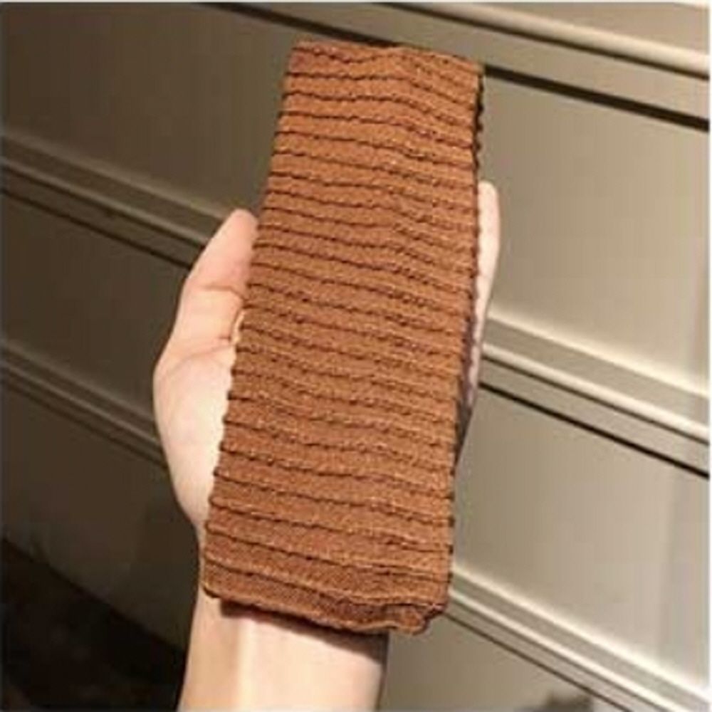 헤어 액세서리 터번 반다나 헤어밴드 색상 브라운 - 상품 이미지