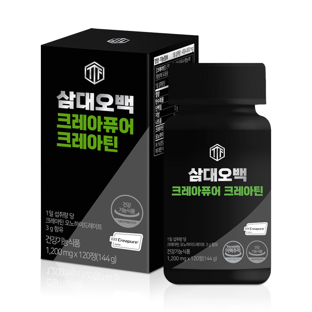 삼대오백 크레아퓨어 크레아틴 모노 하이드레이트 120정 헬스부스터