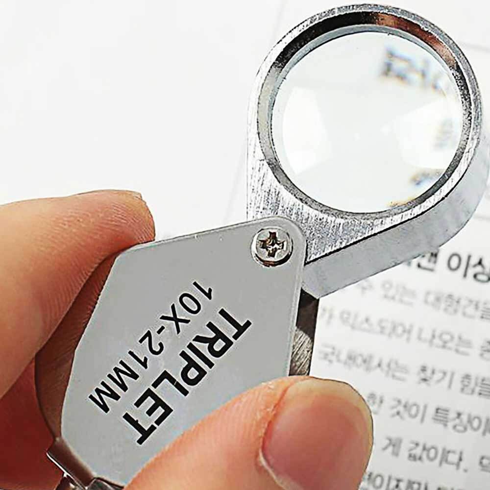 휴대용 미니 10배율 돋보기 어르신 독서돋보기 - 메인 이미지