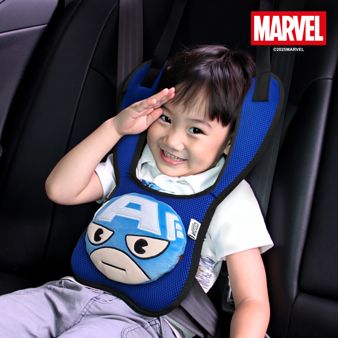 마블 정품 캐릭터쿠션 어린이 어깨끈 안전벨트커버
