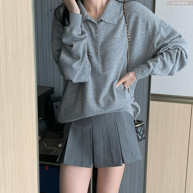 코포 A라인 하이웨스트 플리츠 미니 스커트 3col S,M 가을 속바지 포멀 제이플로우 - 상세 이미지 2