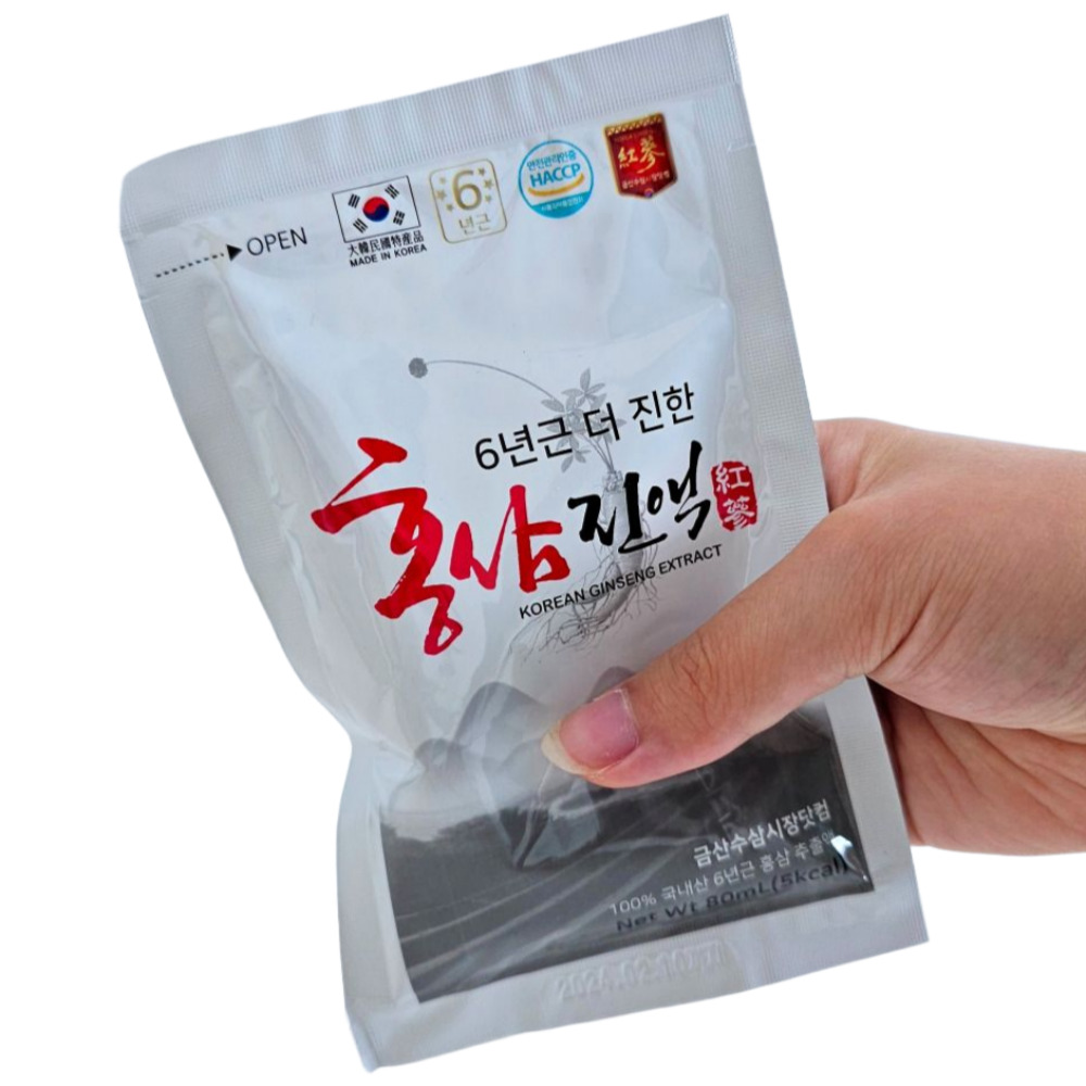 금산 6년근 더진한 홍삼진액 홍삼액기스 60포