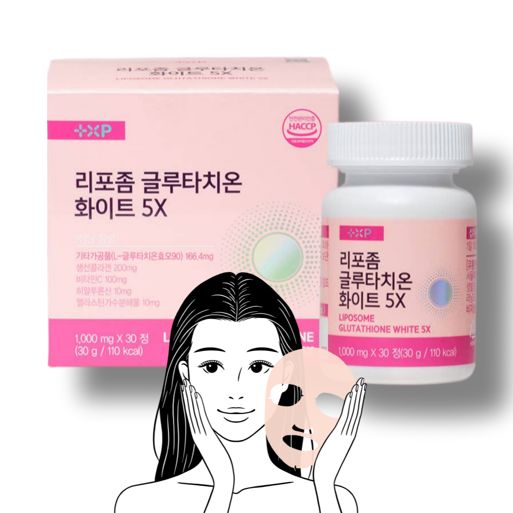리포좀 글루타치온 화이트 5X 이너뷰티 콜라겐 엘라스틴 히알루론산 30정, 1개 제품 이미지
