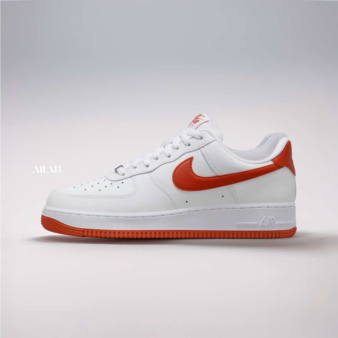 [국내매장판] 나이키 에어포스1 스니커즈 로우 커플 고등학생 남여공용 운동화 화이트드래곤레드, 290