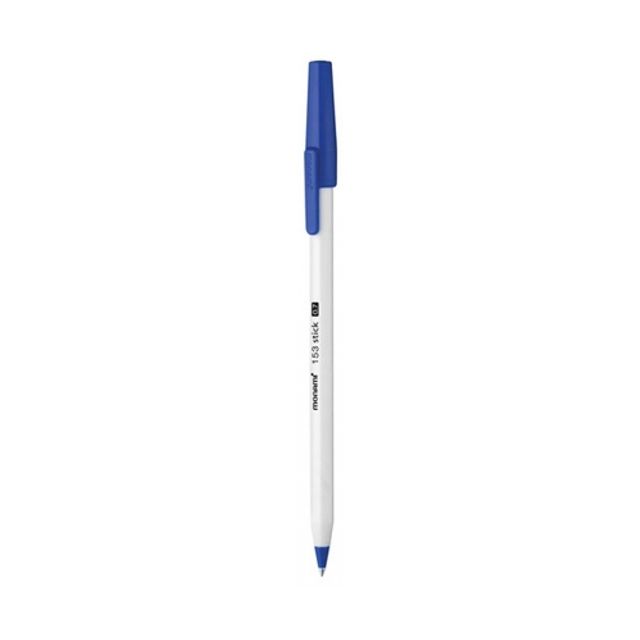 모나미 153스틱 볼펜 0.7mm 청색 타(12개입) - 상품 이미지