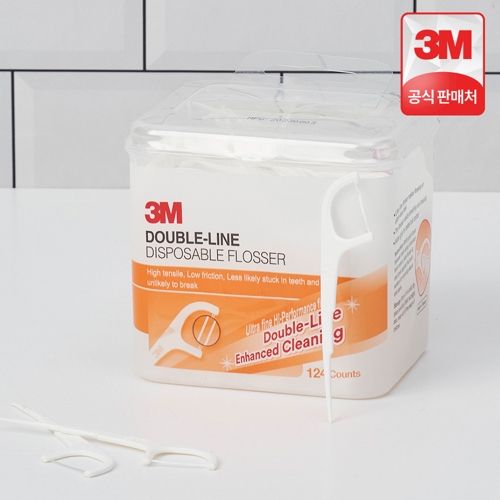 3M 더블라인 치실 Y형, 124개입, 1개 제품 이미지