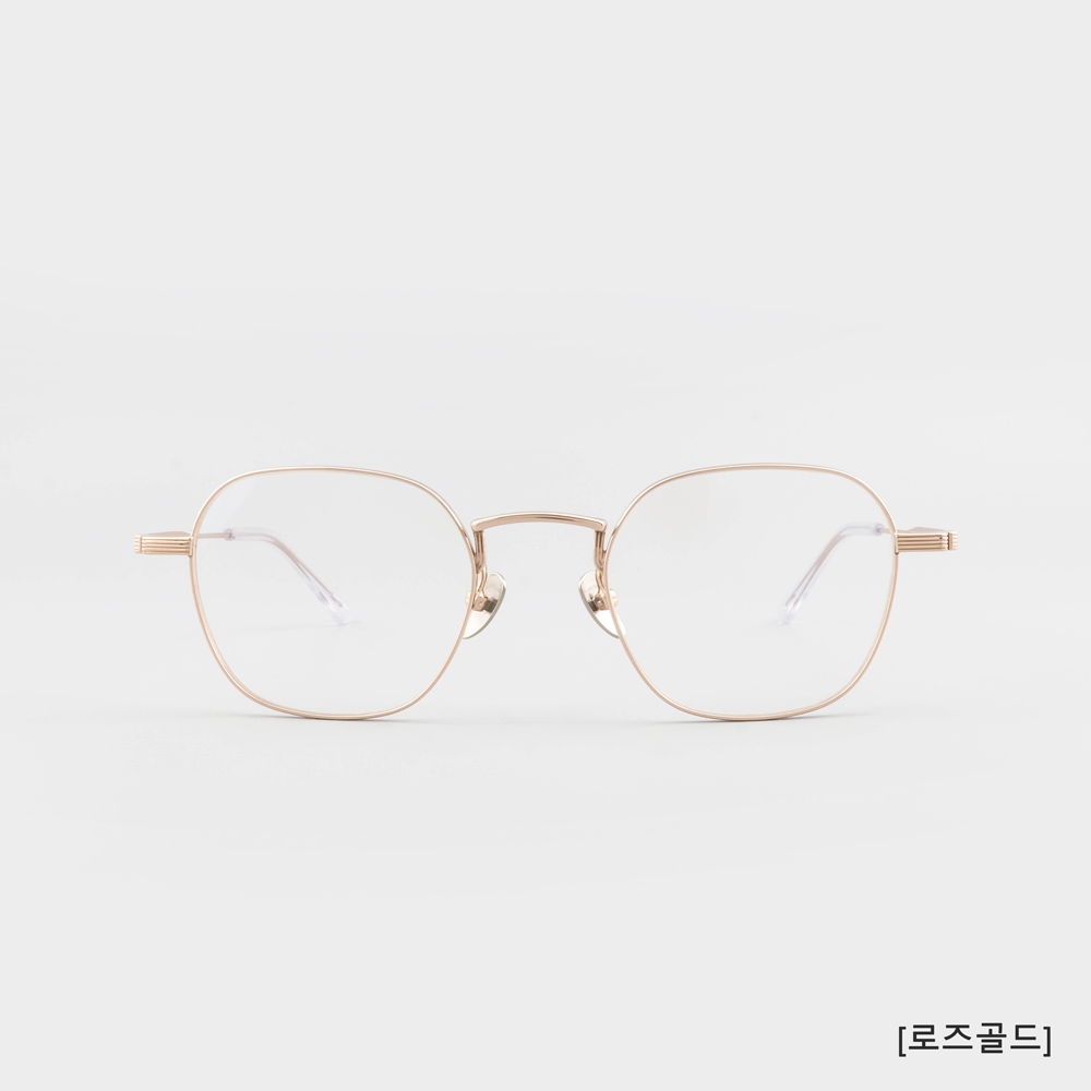 무사경 101 가벼운 티타늄 안경테 블루라이트 차단 렌즈 남자 여자 사각 메탈 안경 이미지 7