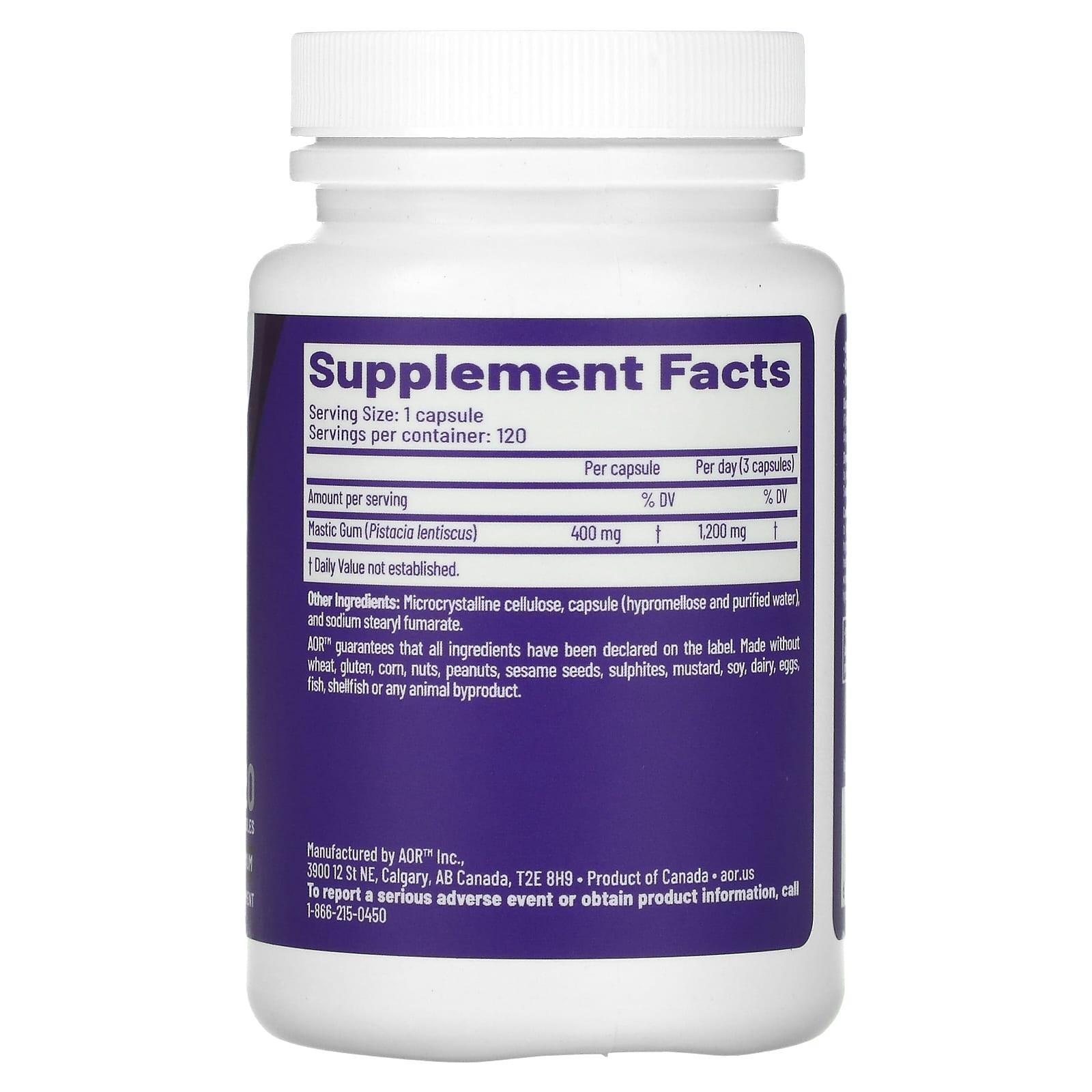 AOR 매스틱검 Mastica Chios 400mg Mastic Gum 120정 (2개) - 상세 이미지 3