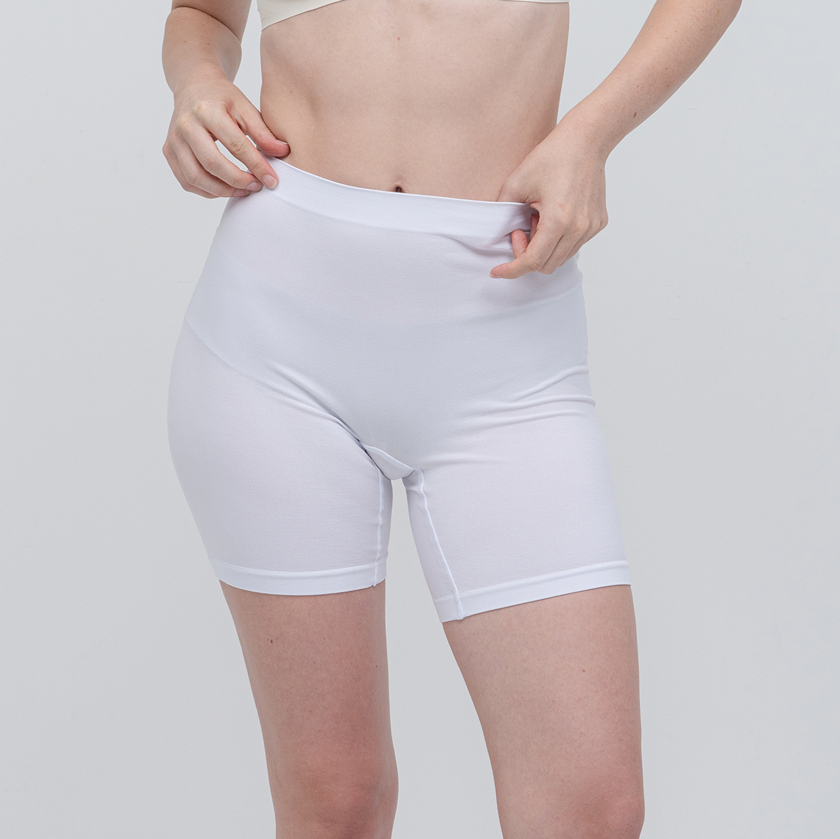 슬리밍 하이웨스트 롱 사각 여성 순면 드로즈 사각 빅사이즈 드로즈 팬티 속바지