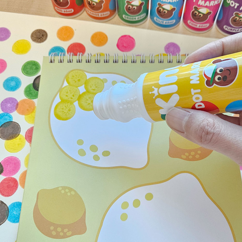 따블리에 워셔블 킹 도트물감 8색세트