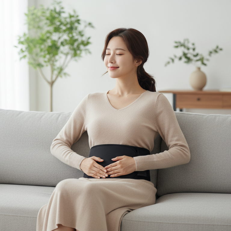 히트2웨어 원적외선 무선 허리 배 복부 온열 찜질기 발열 복대 휴대용 온열기 벨트 생리통