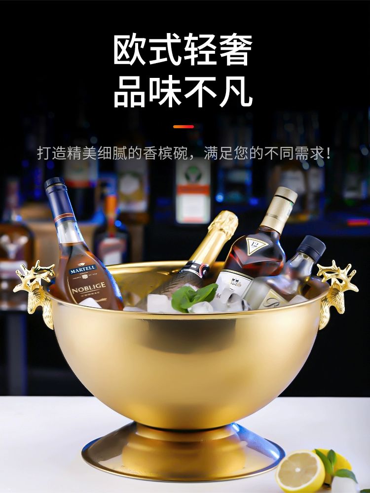 맥주 아이스 버킷 시음 배럴 보냉 얼음통 쿨러 실버 - 상세 이미지 5