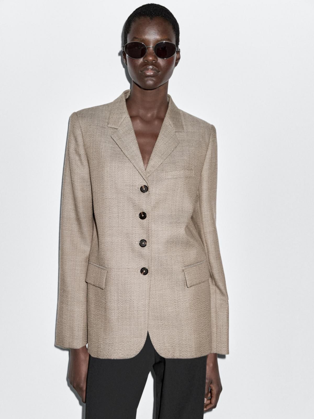 마시모두띠 플렉트 100 울 클래식 블레이저 6051/864 BEIGE - 상품 이미지