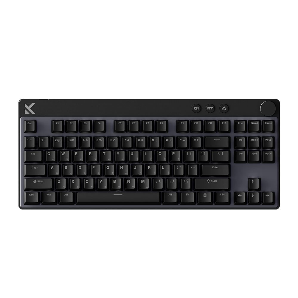 프리플로우 MCHOSE MIX87 레피드트리거 자석축 게이밍 키보드 블랙, 라이트닝축 128K