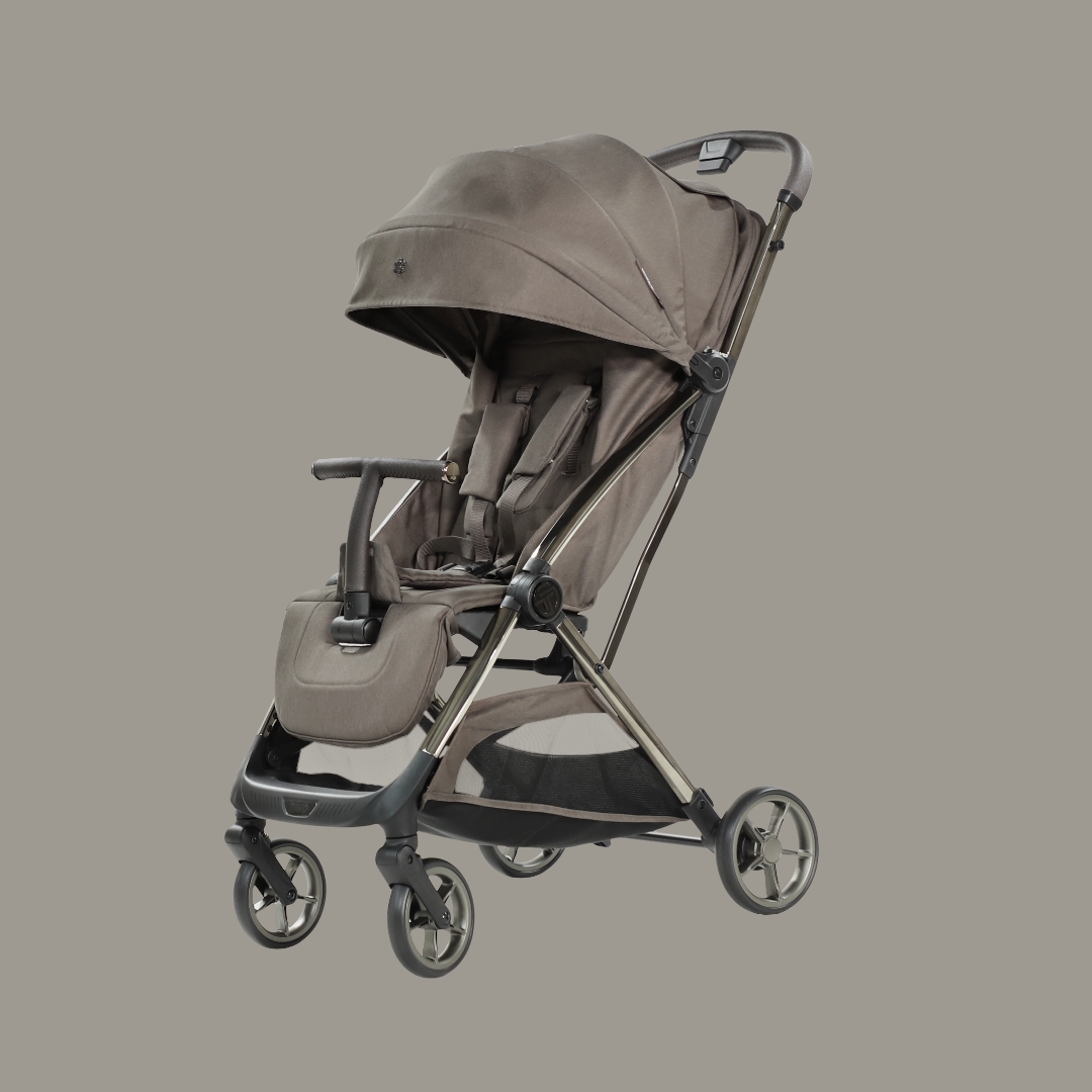 [누비앤타보] TAVO 레노 휴대용 유모차 여행용 기내반입형 원액션 폴딩 진저브라운