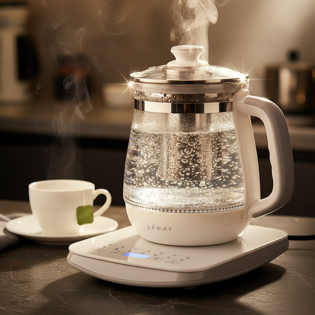 무선포트 전기 주전자 무선 차 미니 보온 물끊이기 달임건강포트