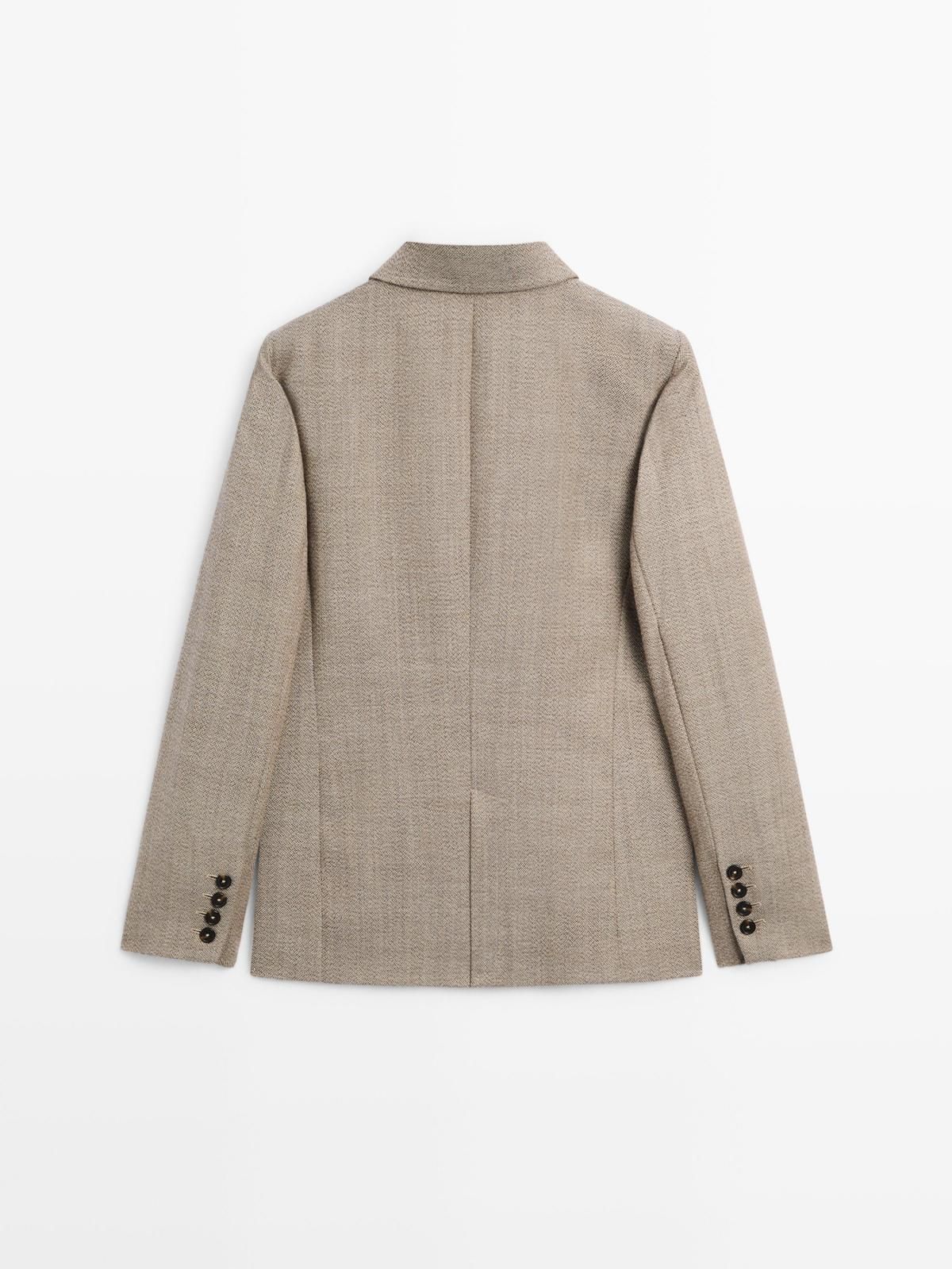마시모두띠 플렉트 100 울 클래식 블레이저 6051/864 BEIGE - 상세 이미지 5
