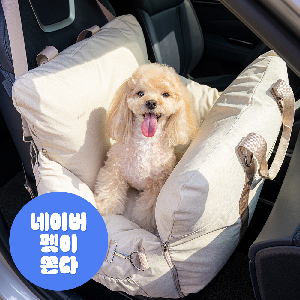 펫트리움 붕붕 반려견 강아지 카시트 방수 자동차시트 이동가방