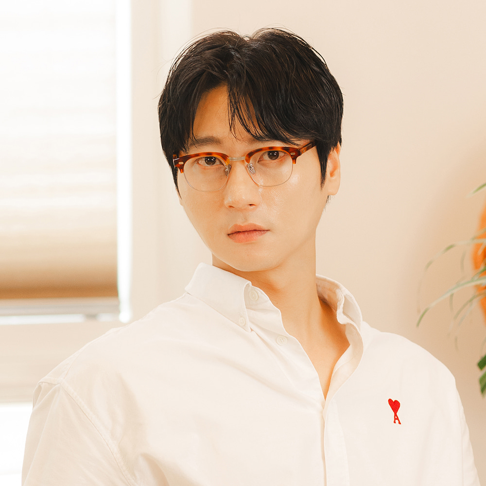 카나드 CA2453 가벼운 티타늄 하금 안경테 블루라이트 차단 렌즈 하금테 안경 - 상세 이미지 4