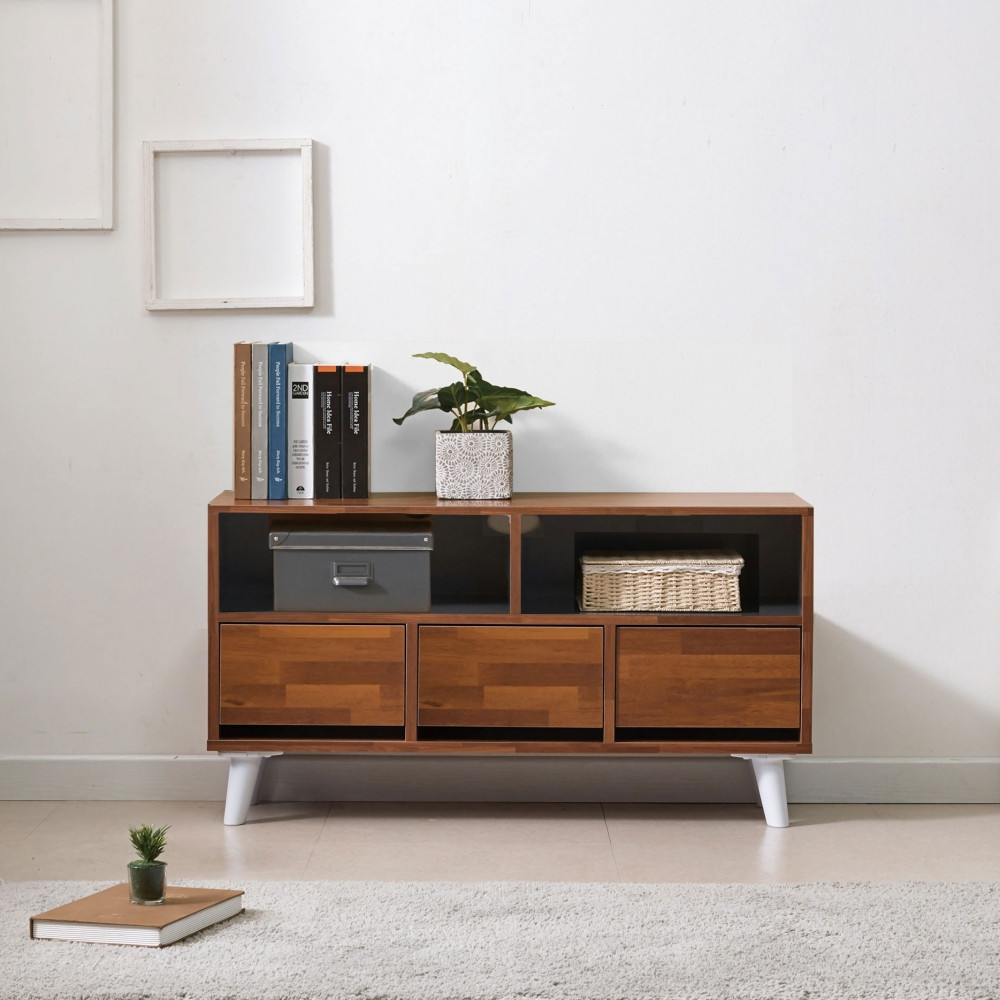 모디 미니티비다이 폭좁은 tv선반 거실장 1000x300x515, 멀바우