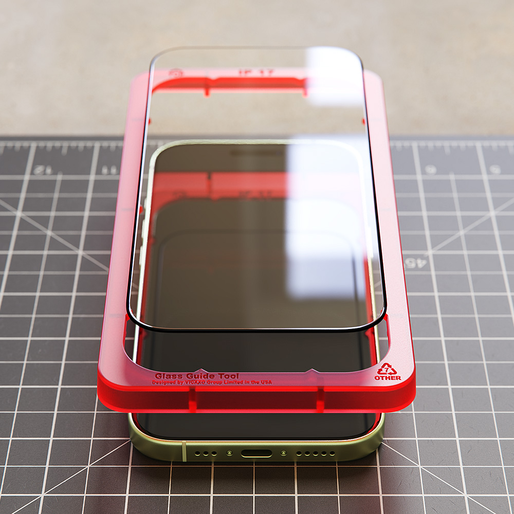 빅쏘 4D 풀커버 강화유리 필름 아이폰17, 1매입