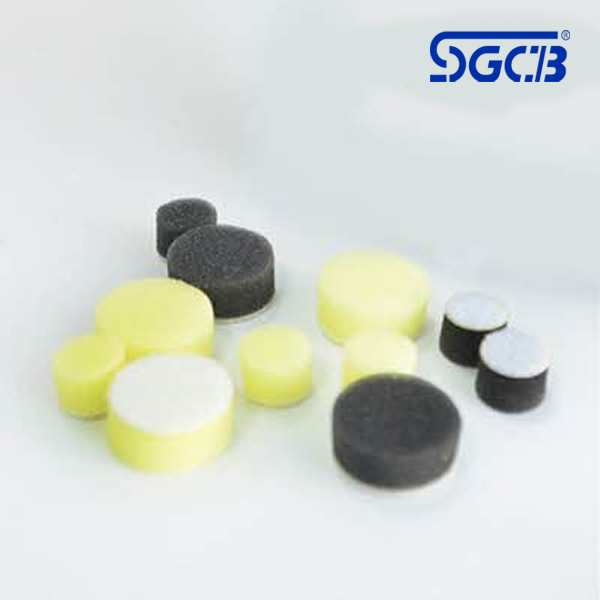 SGCB 25mm(1인치) 미니폴리셔 스폰지형 (블랙/옐로우) 15mm백업패드용 6개 25mm백업패드용 6개 총 12개입 - 상품 이미지
