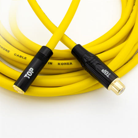 탑라인에이치디 국산 3.5 스테레오 to RCA 암암 케이블 옐로우 7M HT-TP2517