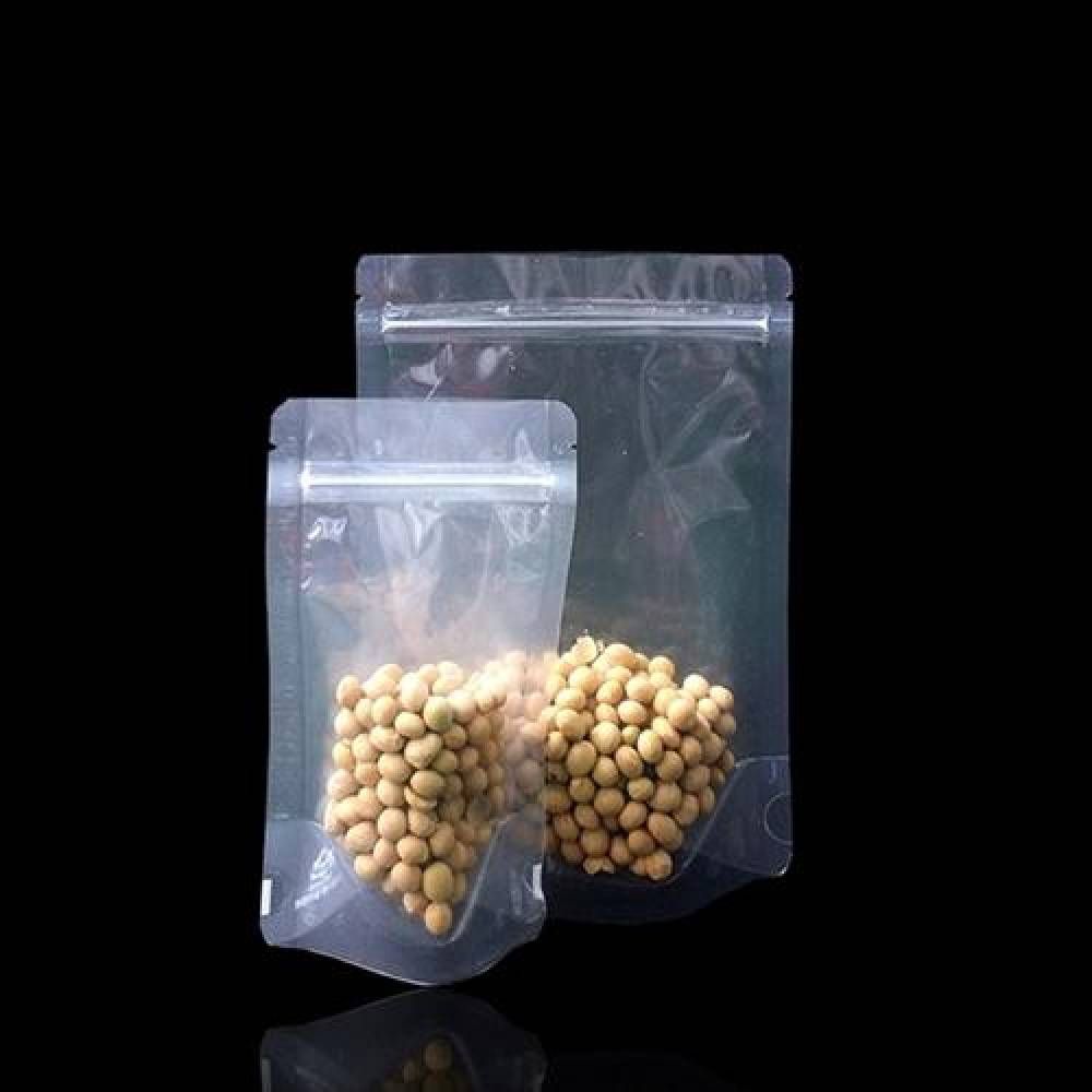 PET 투명 지퍼백 10cmX17cm 스탠딩 100매 음료파우치 - 메인 이미지