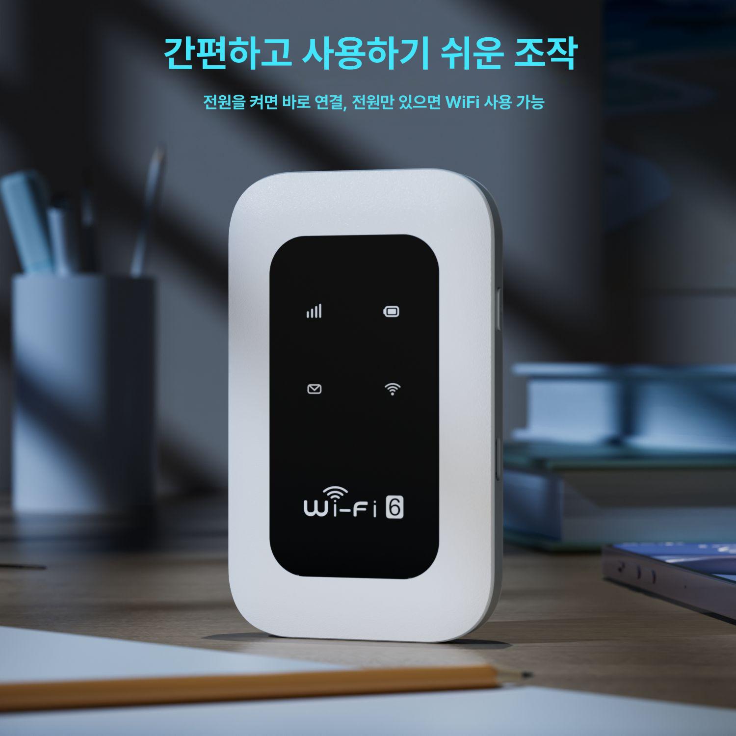 휴대용 와이파이 무선 라우터 4G 차량용 LTE MZ34 내장 유니콤 카드+전신 카드 - 상세 이미지 3