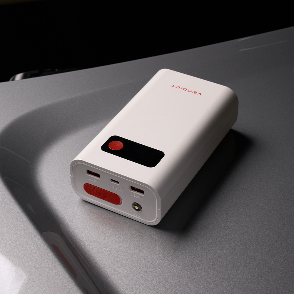 벤딕트 점프 스타터 스타트 자동차 방전 배터리 충전 오토바이 2500A 애니부스트