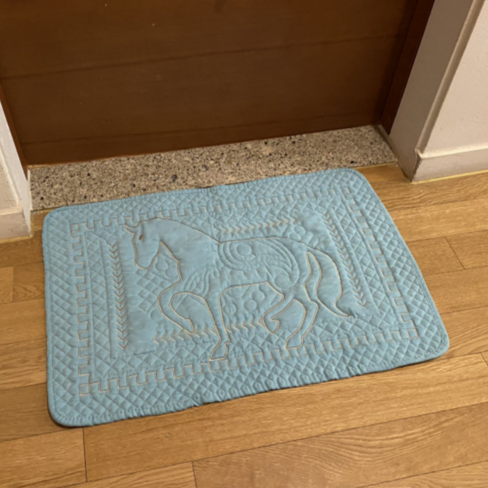 홈집합 고급 퀼트 면 발매트 미끄럼방지 빨아쓰는 활장실매트 40x60 - 상세 이미지 4