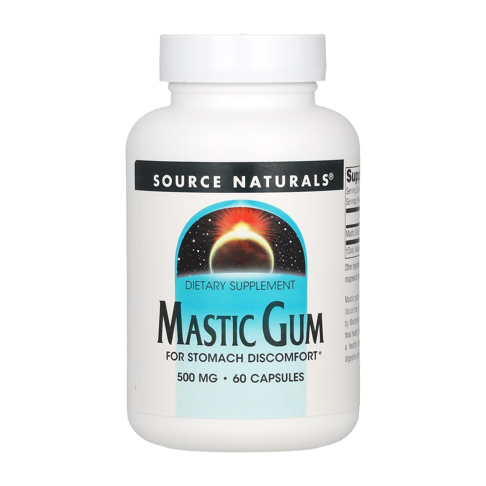소스내츄럴스 매스틱검 500mg Mastic Gum 60정 - 상품 이미지