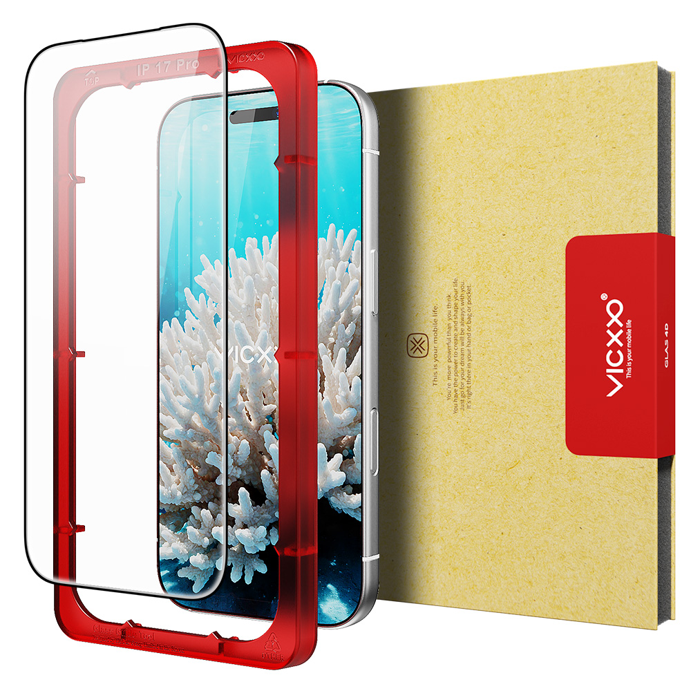 빅쏘 4D 풀커버 강화유리 필름 아이폰17 프로 맥스, 1매입