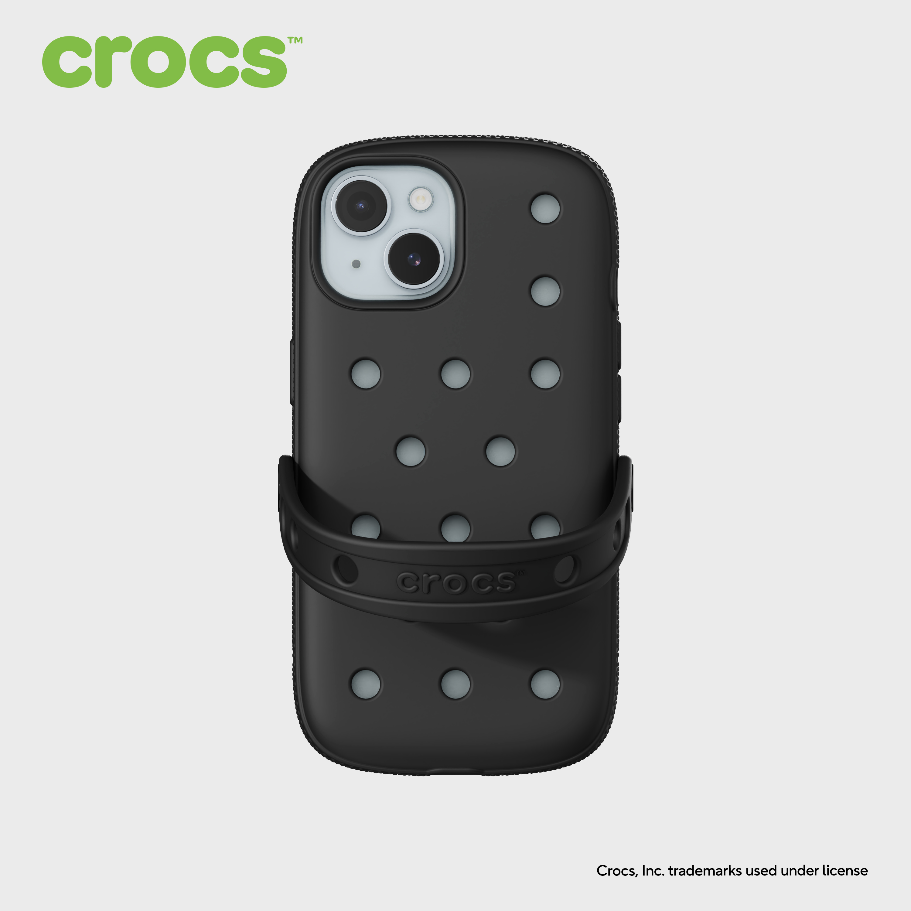 크록스 케이스 for iPhone 블랙, 아이폰15 - 상세 이미지 2