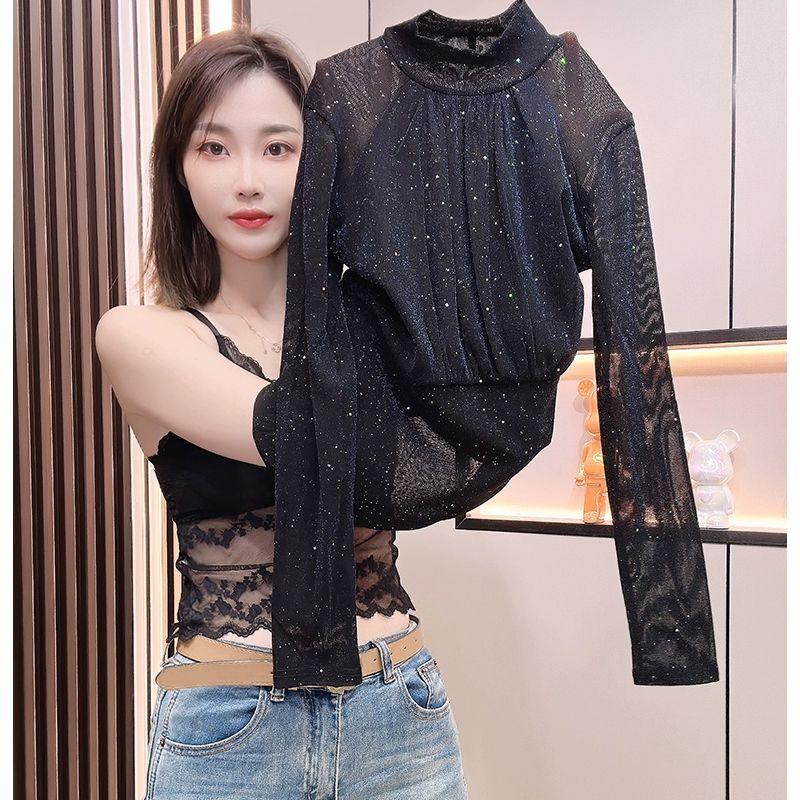 라인댄스상의 방송 줌바 퍼플 댄스옷 왈츠 얇은 라인댄스 라인댄스복 댄스복상의 퍼플 얇은 S - 상세 이미지 3