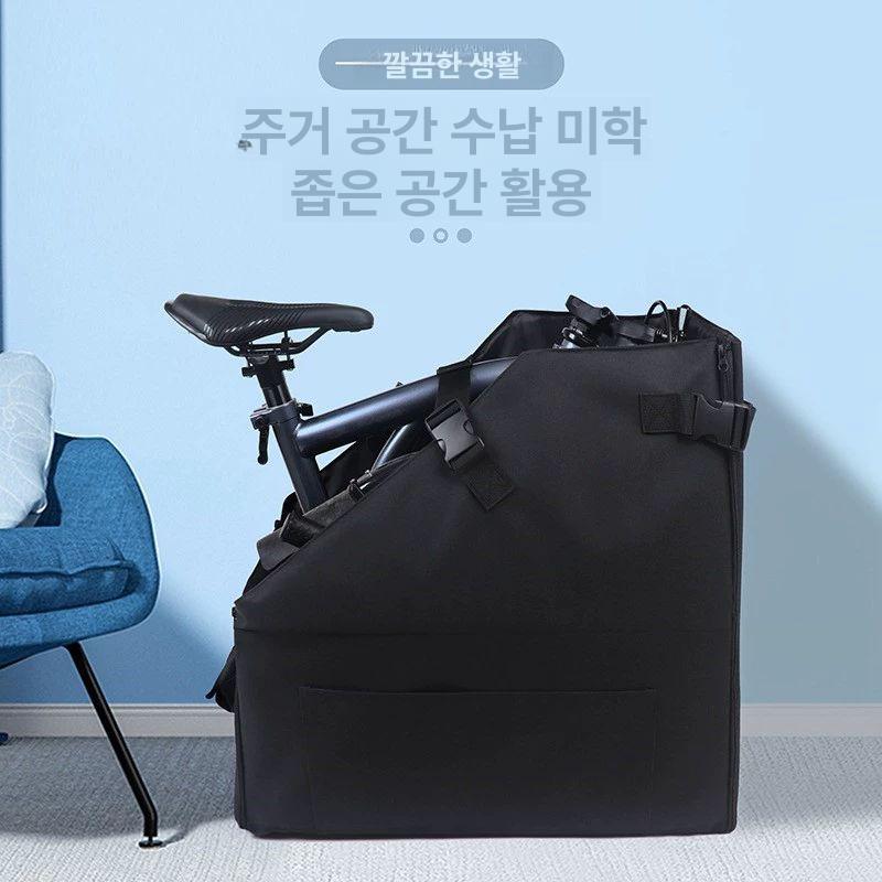 파우치 접이식자전거 보관가방 여행 캐링백 운반 보관 투어링백 접이식 미니벨로 수납 가방 14-16인치 소형 자전거 수납 1개 - 상세 이미지 4