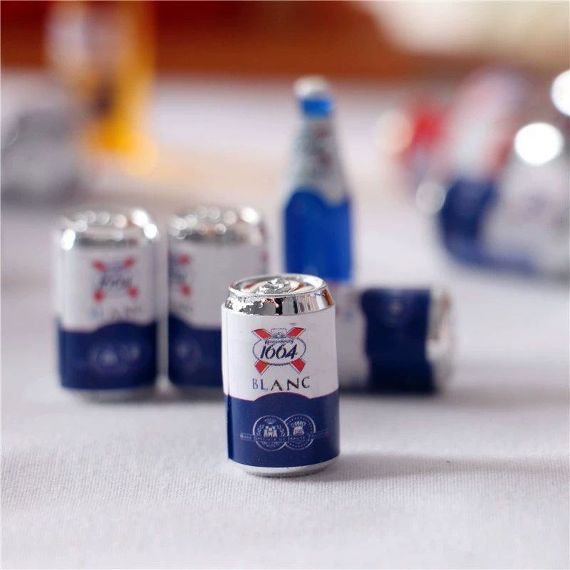 해외 미니 캔맥주 미니어처 술 납골당꾸미기 화이트 1통 - 상세 이미지 4