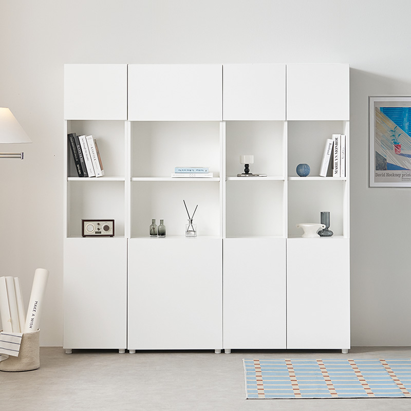 e스마트 와이즈 전면 수납 책장 400