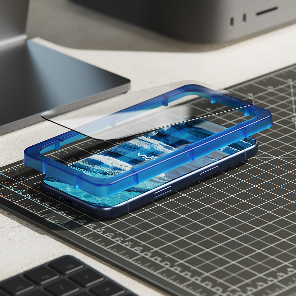 빅쏘 2.5CX 지문인식 강화유리 액정보호필름 아이폰17 프로, 2매입