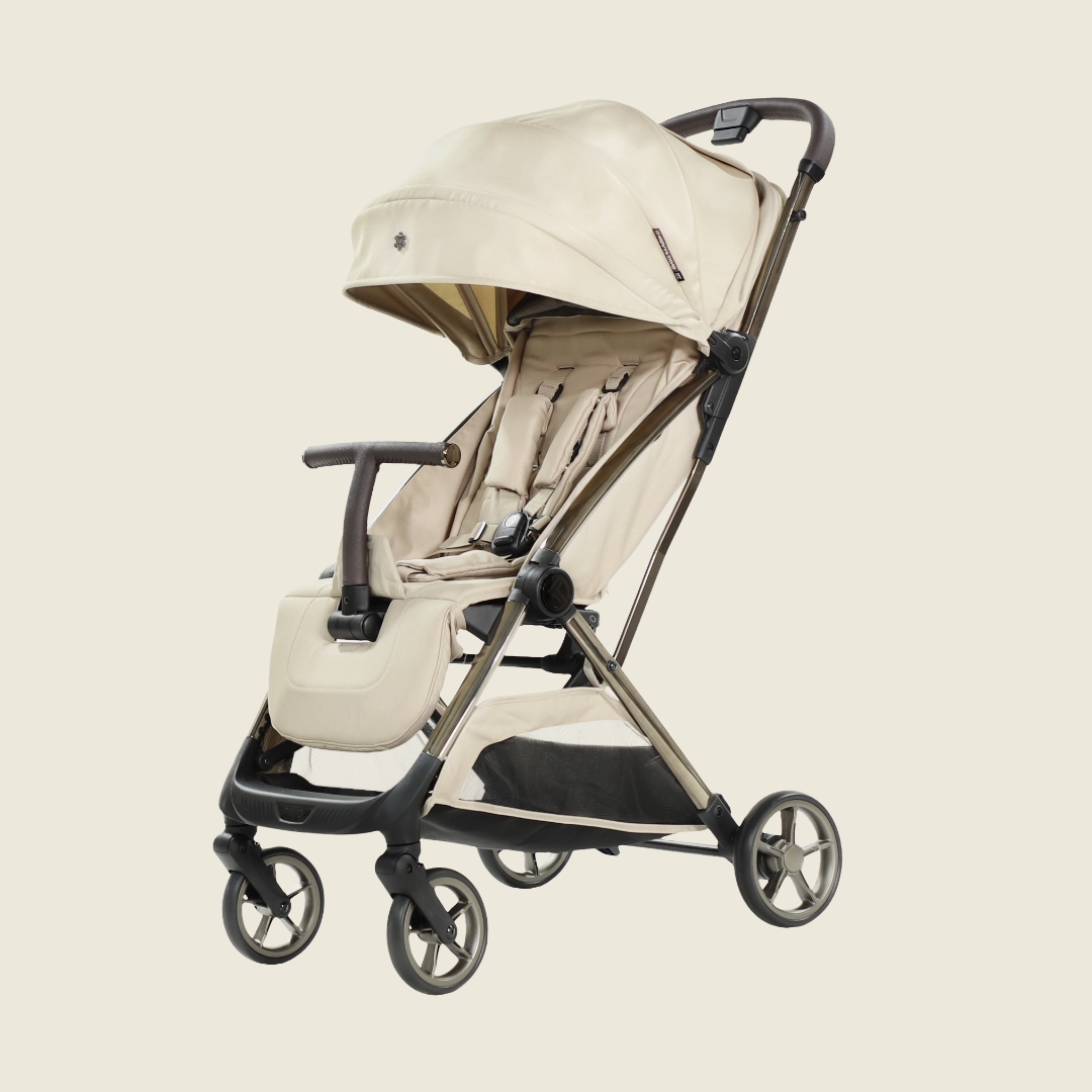 [누비앤타보] TAVO 레노 휴대용 유모차 여행용 기내반입형 원액션 폴딩 진저베이지