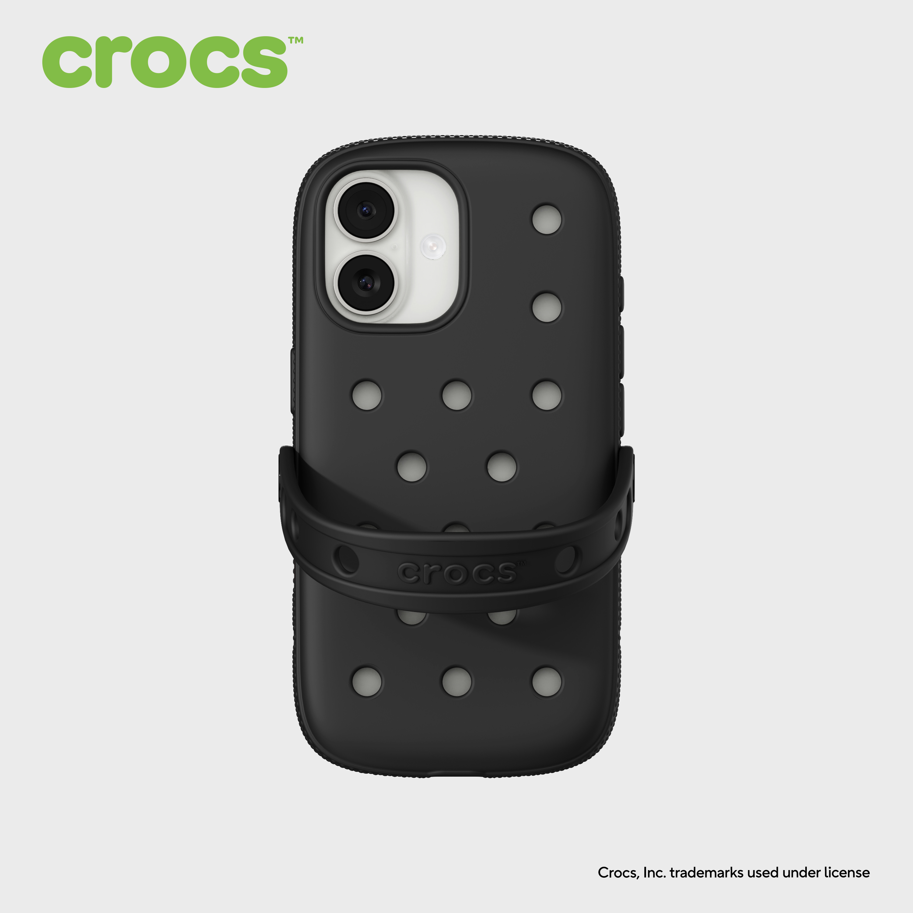 크록스 케이스 for iPhone 블랙, 아이폰16 - 상세 이미지 2
