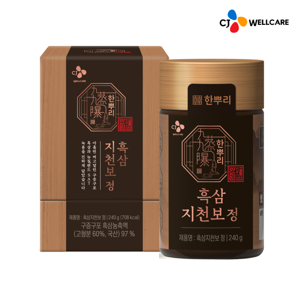 CJ웰케어 한뿌리 흑삼지천보 정 240g