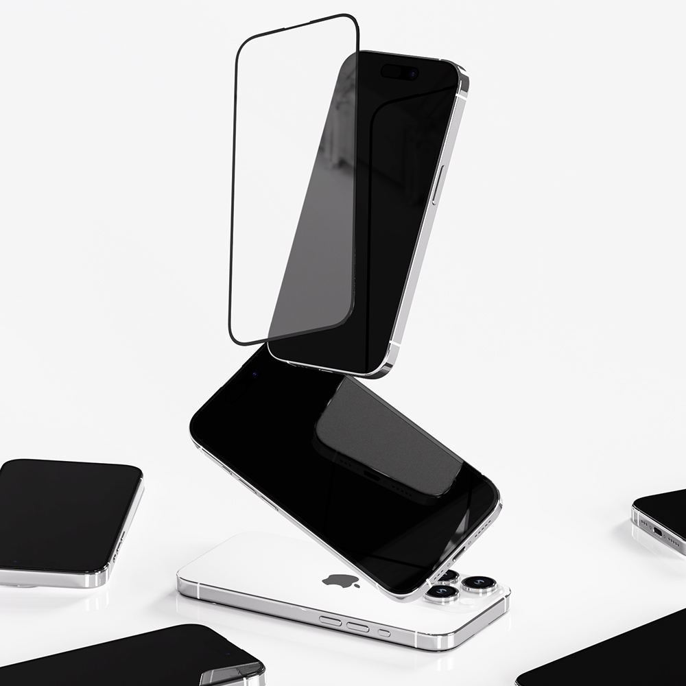 아이엠듀 풀커버 강화유리 액정보호필름 보호 필름 아이폰15, 2매입