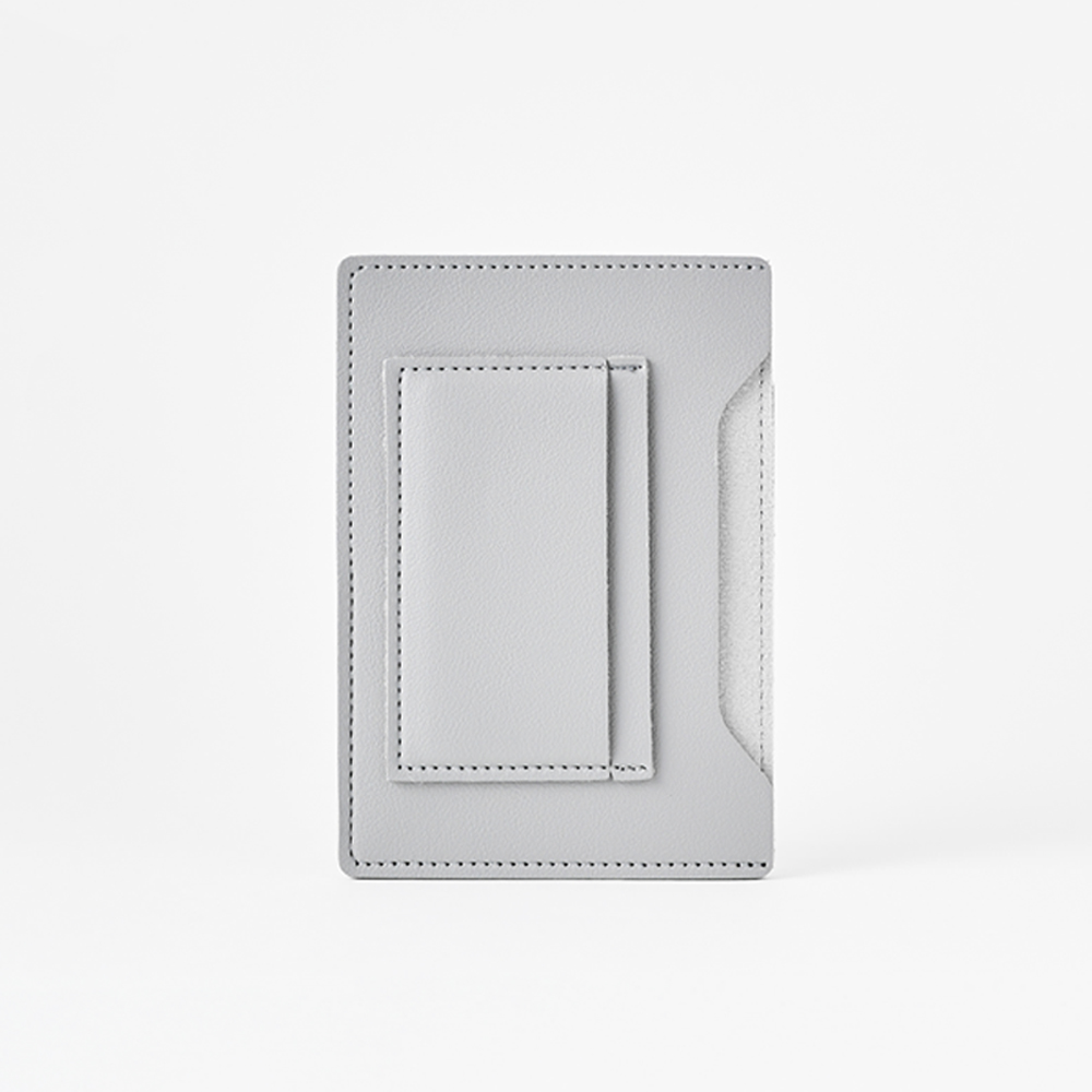 데이먼트 안티스키밍 슬리브 여권 케이스 지갑 여행 RFID 차단 해킹방지 그레이