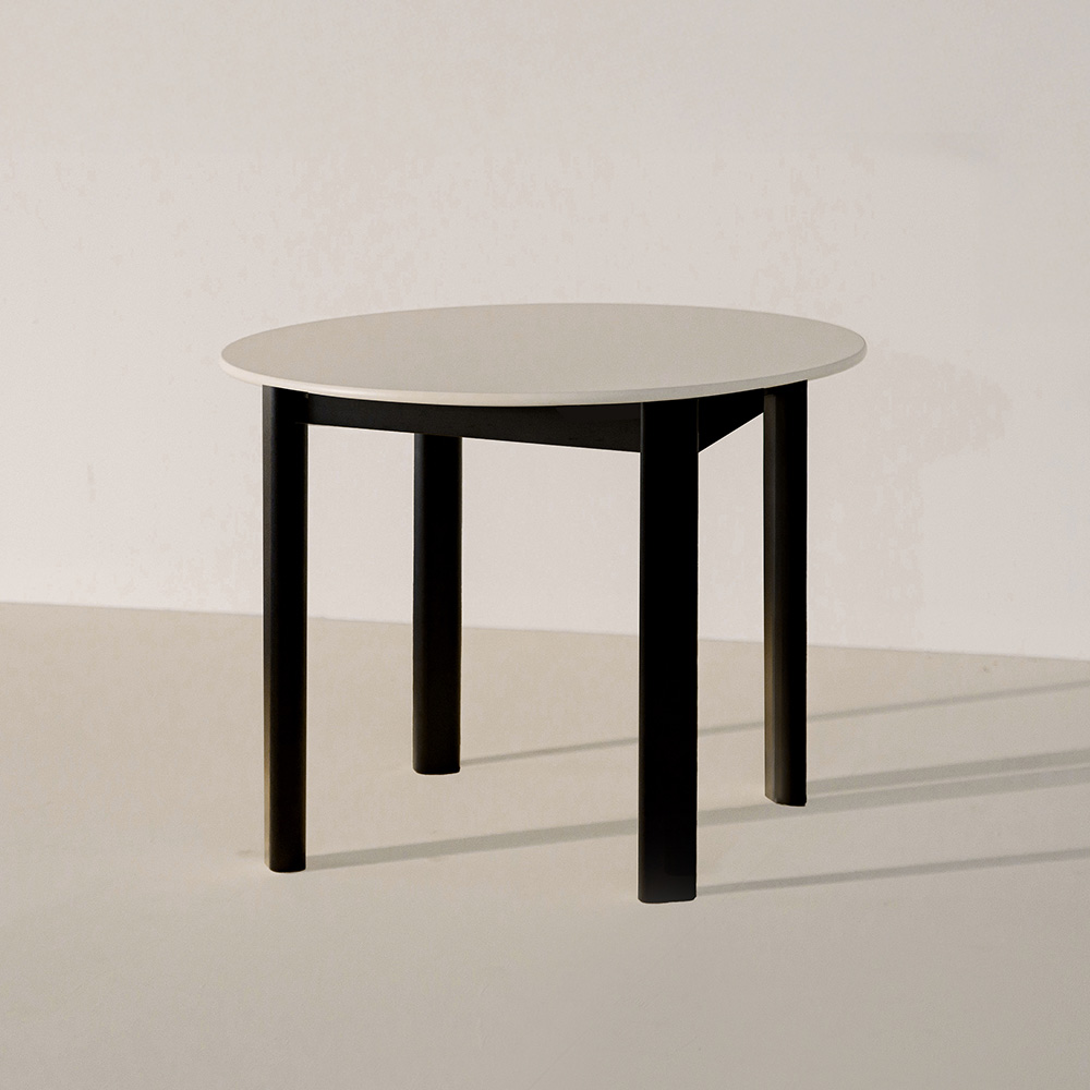 갈렛 원형 식탁 테이블 원목 화이트 4인용 1000