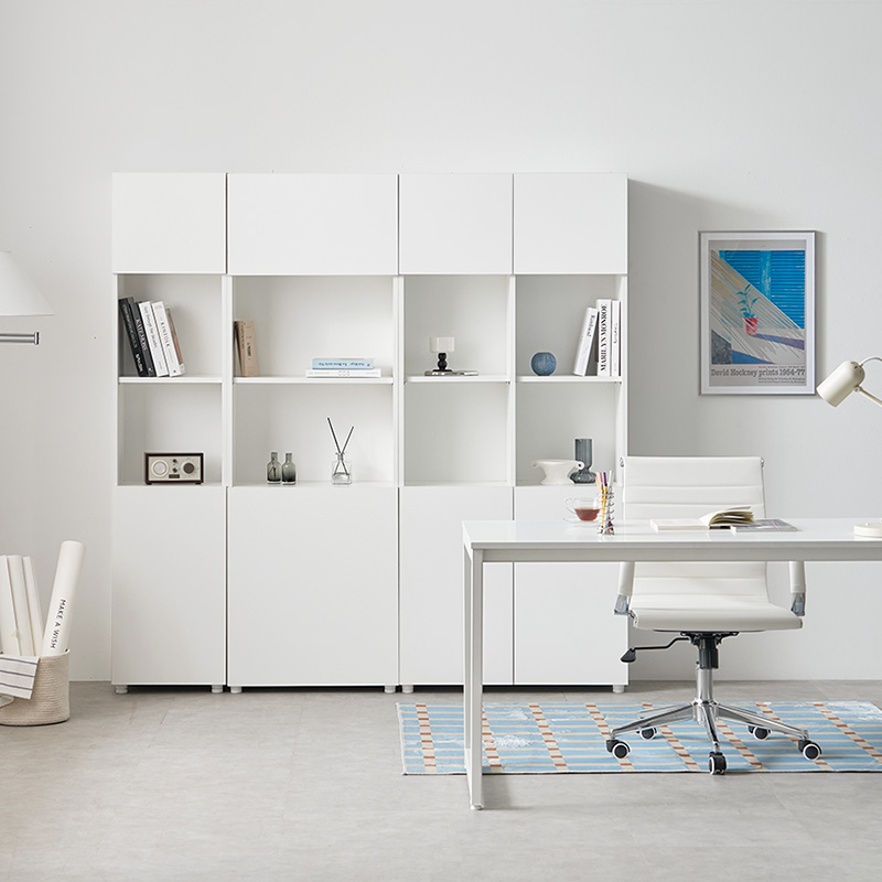 e스마트 와이즈 전면 수납 책장 400