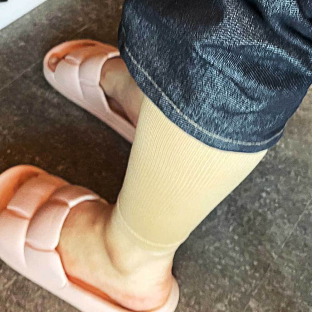 종아리 압박밴드 스타킹 살색 종아리 밴드 스타킹