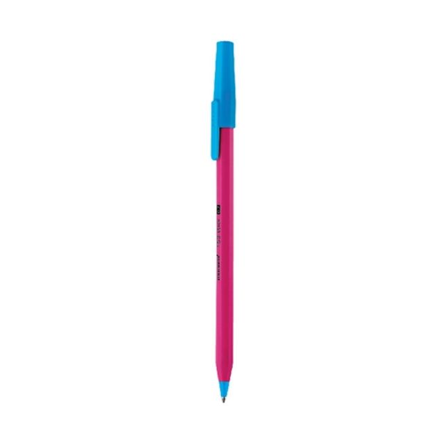 모나미 153스틱 볼펜 비비드 0.7mm 코랄 타(12개입) - 상품 이미지