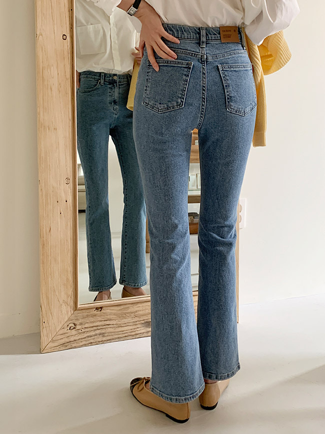 [자체제작] (MADE)Day Jeans No.11 데이진 프리미엄 히든밴딩 부츠컷 데님 팬츠 ps4450 - 상세 이미지 4